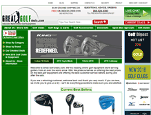 Tablet Screenshot of greatgolfdeals.com